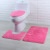 European and American Simple Nest Bee Thin Flannel 8mm Bathroom Absorbent Non-Slip Carpet Floor Mat Toilet Three-Piece Carpet