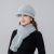 New Winter Mom Style Hat Women's Fleece-Lined Warm Middle-Aged and Elderly Hat Scarf Gloves Set Embroidery Knitted Hat