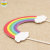 Crystal Clouds Colorful Rainbow Children's Birthday Cake Decorative Flag Situation Cake Decoration Plug-in Dessert Table Inserts