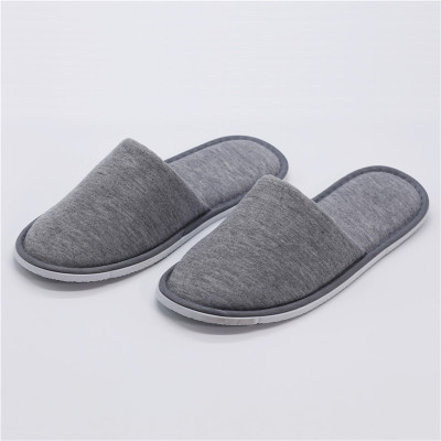 Factory direct selling hotel slippers disposable slippers grey sweat cloth slippers 