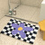 Checkered Carpet Bathroom Entrance Non-Slip Mat Toilet Bathroom Absorbent Floor Mat Door Mat Bedroom Foot Mat