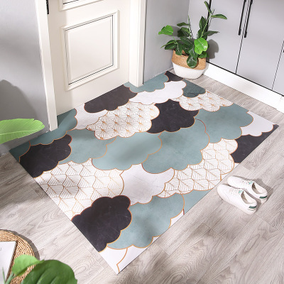 New Nordic Style PVC Scrub Leather Door Mat Floor Mat Wear-Resistant Practical Can Be Cut and Customized at Will