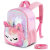 Kindergarten Children's Plush Unicorn Small Backpack Spine Protection Anti-Lost Primary School Student Girls Sequins Schoolbag First Grade