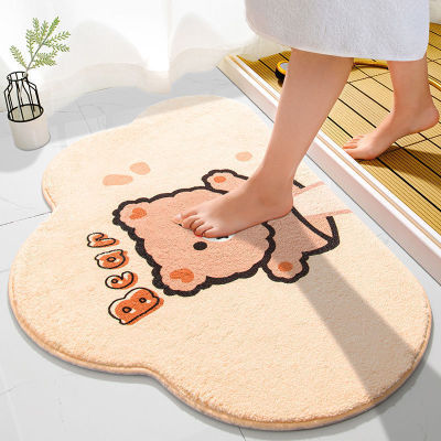 Cashmere-like Household Entrance Mat Bedroom Bathroom Bathroom Non-Slip Absorbent Wear-Resistant