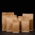 Factory in Stock Tea Dried Fruit Doypack Food Packaging Bag Logo Translucent Kraft Paper Yin and Yang Ziplock Bag