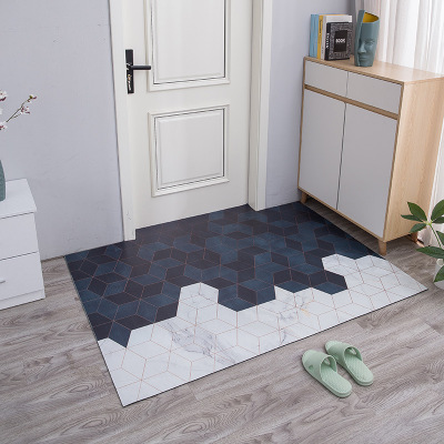 New Nordic Style Leather Scrub Door Mat Floor Mat Entrance Mat Decompression Can Be Cut at Random Wholesale Custom