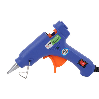 SOURCE Factory Hot Melt Glue Gun Wholesale Fast Glue with Switch 7mm Household Handmade DIY Children 20W Glue Gun