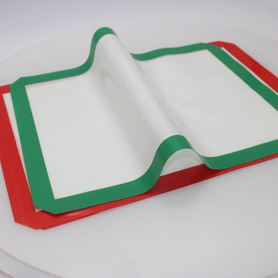 Wholesale 0.4mm Platinum Baking Paper Food Grade Platinum Silica Gel Glass Fiber Baking Mat Baking Paper Oil Blocking Pad Customizable