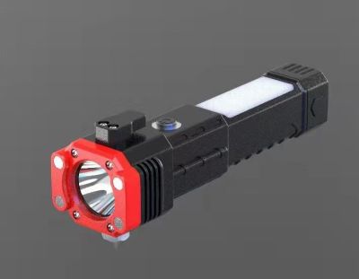 Factory Direct Sales Multifunctional Emergency Flashlight Cob Flashlight USB Charging Power Torch