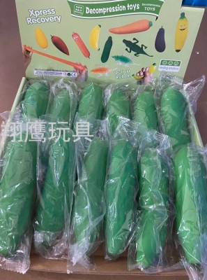 Factory Direct Sales Squeezing Toy Vent Toy Vegetable Decompression Flour Cucumber Children Adult Stress Relief Toys