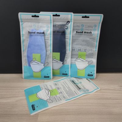 Factory Customized English Universal Disposable Mask Packaging Kf94kn95 Translucent Color Printing Zipper Ziplock Bag