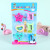 Cute Cartoon-Shaped Eraser Pencil Sharpener Set Student Stationery Manufacturer Suction Card Set Wholesale