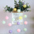 Lamp for Booth LED Lighting Chain Cotton Ball Battery Luminous Lighting Chain Creative Colored Lights Christmas Holiday Led Line Ball Light Decoration