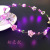 Led Garland Artificial Flowers Luminous Flower Hair Accessories with Light Garland Headdress Self-Produced and Self-Sold