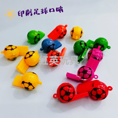 Classic Nostalgic Casual Double-Sided Printing Football Whistle Keychain Accessories Capsule Toy Blind Box Supply Gift Manufacturer