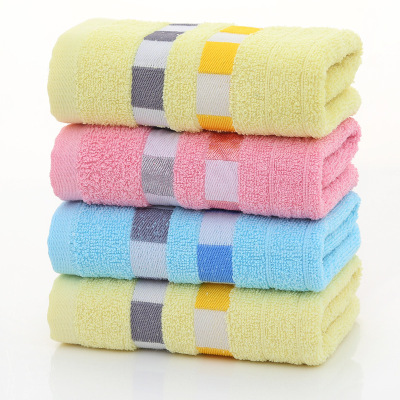 Cotton Towel Thickened Wholesale Absorbent Home Daily Embroidery Logo Face Washing at Home Cotton Present Towel