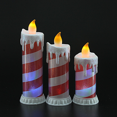 Red LED Electronic Stripe Simulation Teardrop Candle Light Creative Decoration Party Smoke-Free Decoration Props Ambience Light