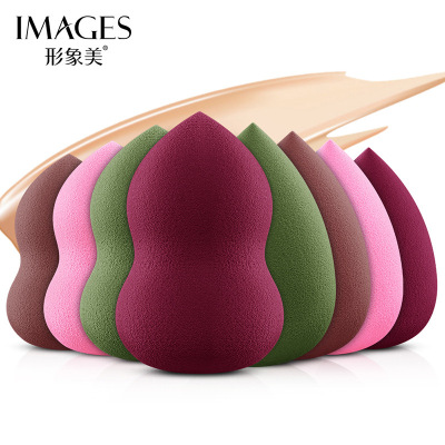 Images Beauty Big Gourd Water Drop Oblique Cut Wet and Dry Dual-Use Makeup Puff Non-Latex Cosmetic Egg Beauty Blender