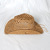 The Magic Aster Handmade Woven Hollowed Straw Cowboy Hat Men and Women Summer Sun Hat European and American Western Straw Cowboy Hat