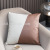 INS Cross-Border Imitation Leather Faux Leather Pillow Thickened Living Room Sofa Nordic Light Luxury Thousand Birds Stitching Pillow Cover Pillow Core