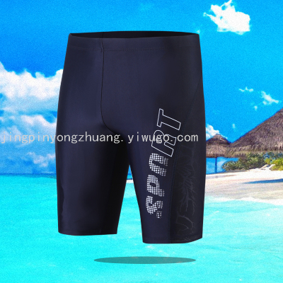 Swimming Trunks Men's Boxer Men's Swimsuit Large Size Loose Quick-Drying Fashion Printing Swimming Trunks