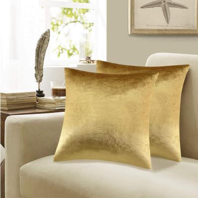 Gold Pillow Cover Netherlands Velvet Pillow Holland Velvet Italian Velvet Cross-Border Amazon Cushion Couch Pillow