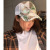 New Spring Summer Hat Women's Casual Versatile Korean Mesh Cap Thin Peaked Cap Hipster Ins Sequined Baseball Cap