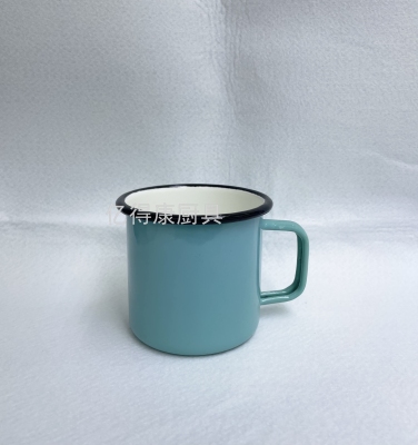 9cm Thick Enamelled Cup Curling Mug Milk Cup Water Cup without Lid Cup