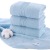 Towel Light Blue Two Pieces of Broken Gear Household Pure Cotton Towels [Points Same Style as Those Sold in Malls]]