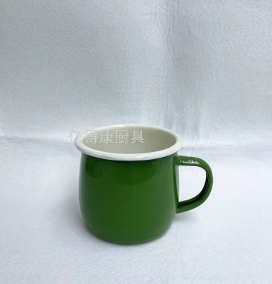 8cm Curling Enamel Cup Coffee Cup Tea Cup Mug
