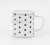 8cm Enamel Mug Thickened Water Cup Tea Cup inside White outside Colored Roll Side Cup