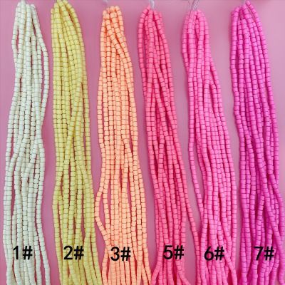 Factory Direct Sales Polymer Clay Spacer Beads Barrel Beads DIY String Beads Materials Handmade Jewelry Accessories Polymer Clay Pad Beads