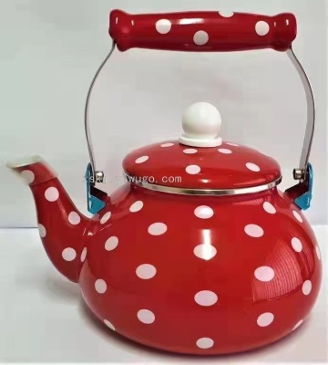 Ceramic Handle 2.5L Enamel Kettle Kettle Thickened Water Pitcher Teapot