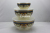 High-End Export Thickened Enamel Enamel Applique Salad Bowl Set 3-Piece Set Footed Bowl