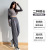 2022 Summer Sweatpants Female Gray Mop Pants Ankle Banded Slacks Straight-Leg Pants Wide Leg Transport