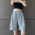Sports Shorts Women's Summer High Waist Five-Point Wide-Leg Six-Point Pants Versatile Loose Slimming Cotton Casual Five-Point Pants