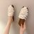 Youshilai Authentic Women's Shoes 2022 Spring/Summer New Outdoor Casual Slippers Closed Toe Flat Non-Slip Woven Sandals