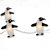 Cross-Border New LED Penguin Lighting Chain New Battery Box Mini Decorative Lamp Battery Box Copper Wire Flashing Light