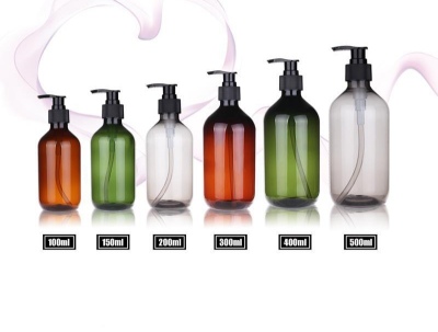 Pet Lotion Bottle Hand Sanitizer Shampoo Bottle Cosmetics Storage Bottle Shower Gel Bottle Press Plastic Bottle Transparent