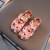 Jelly Children's Shoes Student Shoes Gel Shoes Rain Boots Peep Toe Shoes Dance Single-Layer Shoes Soft Bottom Sandals