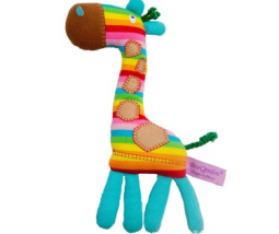 Rainbow Giraffe Plush Toy Baby Toy