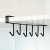 T Kitchen Iron Art Non-Marking Hook Punch-Free Storage Rack Multi-Functional Cabinet Six-Piece Row Hook Metal Hook