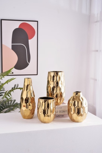 electroplating ceramic vase home decorative soft outfit crafts decoration porcelain