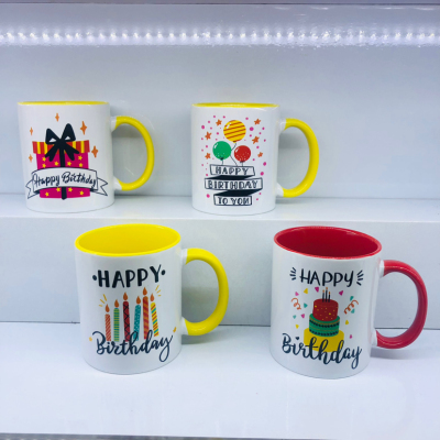 Bd415 Creative Birthday Ceramic Cup 11 Oz Mug Happy Birthday Water Cup Daily Necessities Cup2023