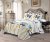 American Solid Color Embroidery Quiltedtextiles Foreign Trade Bedspread Pure Cotton Summer Air Conditioning Duvet Cross-Border Bedding Three-Piece Set