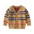 Style Children's Clothing Boys' Striped Jacquard Wool Cardigan Autumn New Children's Cored Yarn Cardigan Sweater