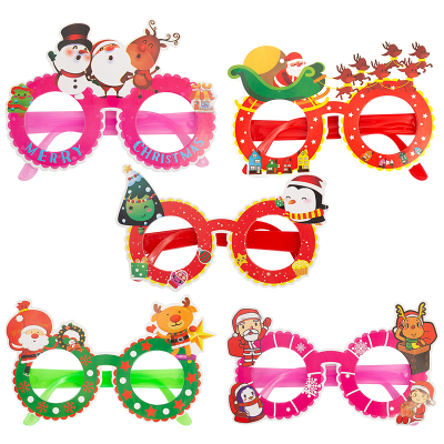 Diamond Glasses Christmas Three-Dimensional Handmade Paste Production 3D Stickers Kindergarten Children's Toys