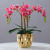 Boat-Shaped Gold and Silver Ceramic Vase Electroplated High Temperature Ceramic Flowerpot