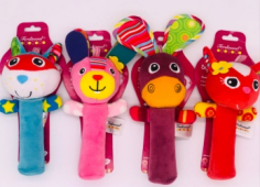 Four Baby Stick Plush Toys Children's Toys