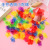 1000 PCs Transparent Small Spinning Top Plastic Lace Color Ground Turning Student Kindergarten Small Gift Toys Wholesale